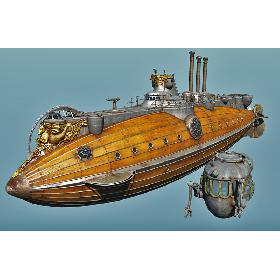 Argo Hippocamp Steampunk Submarine
